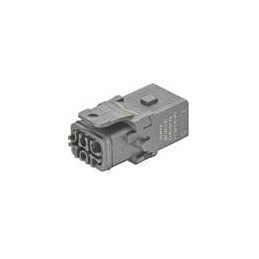 1 pcs : 09100053101 - Heavy Duty Power Connectors HAN 1A 5+PE FML CRMP INSRT W/SNAPIN LATCH