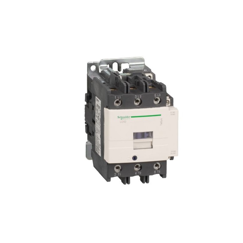 1 pcs - Schneider Electric Contactor, 240 V Coil, 3-Pole, 80 A, 22 kW, 3NO