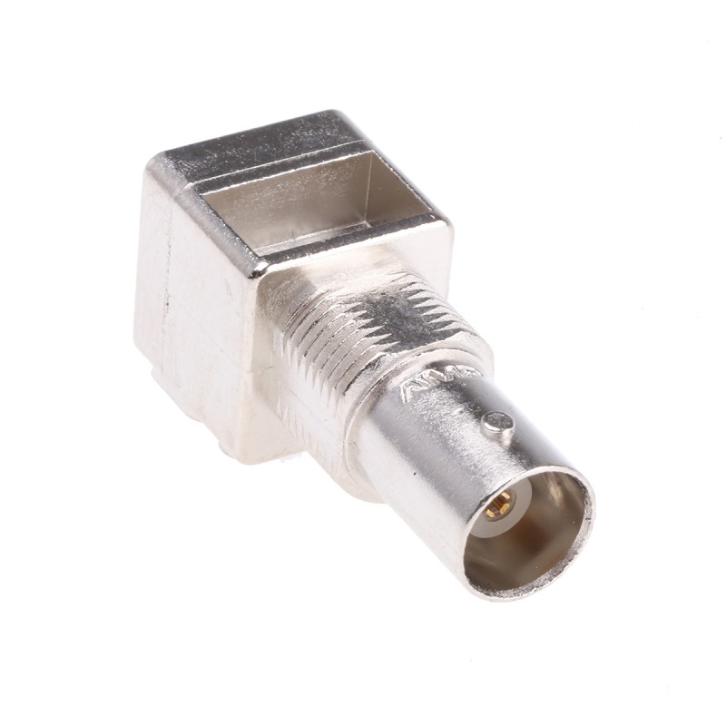 1 pcs - TE Connectivity, jack PCB Mount BNC Connector, 50Ω, Through Hole Termination, Right Angle Body