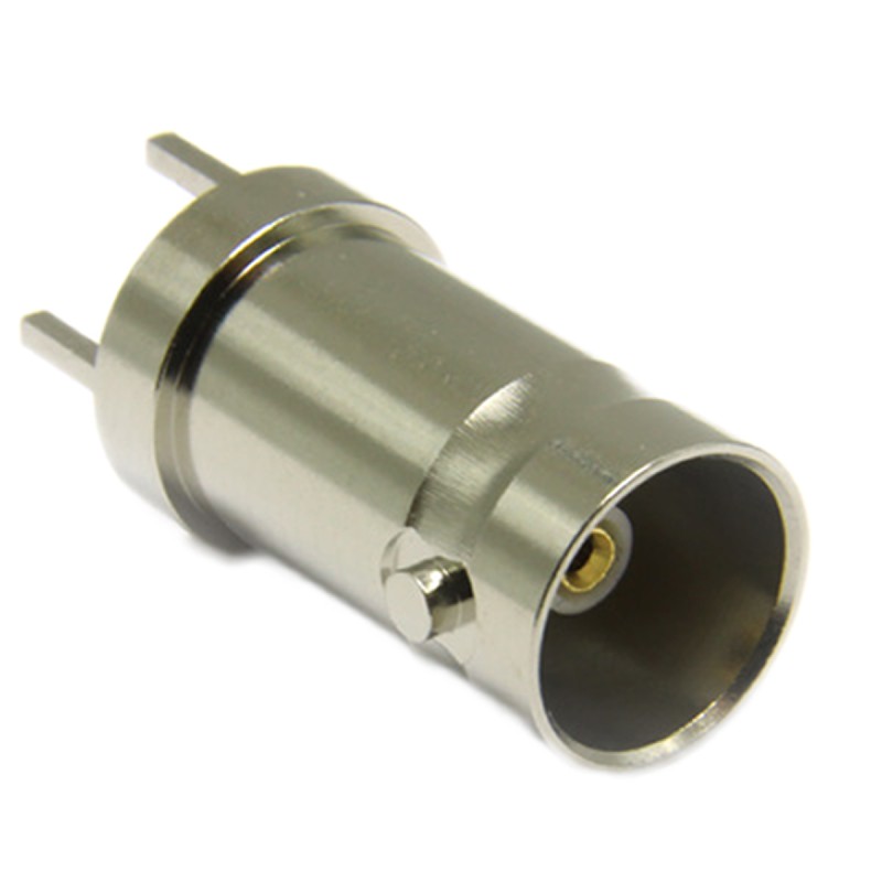 1 pcs - COAX Connectors, jack PCB Mount BNC Connector, 75Ω, Through Hole Termination, Straight Body