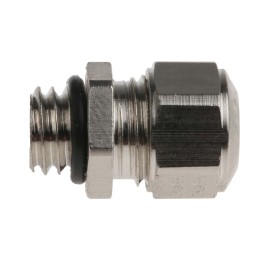 1 pcs - SES Sterling A1 Series Metallic Nickel Plated Brass Cable Gland, M8 Thread, 3.5mm Min, 5mm Max, IP68, IP69K