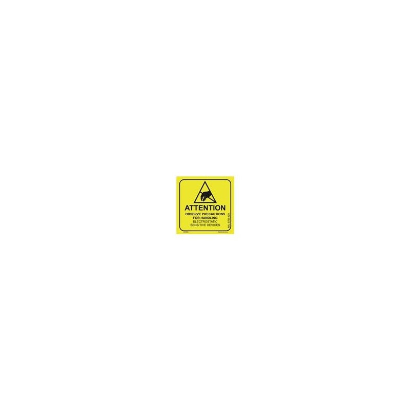 1 pcs : 129LABEL - Labels & Industrial Warning Signs Label, MIL-STD-129N, 2In X 2In, 500/Roll