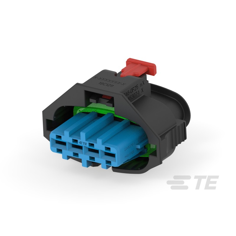 600 pcs - TE Connectivity, AMP MPC 2.8 Automotive Connector Socket 4 Way, Cable Termination