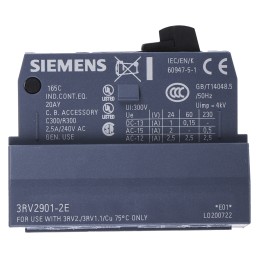 1 pcs - Siemens Auxiliary Contact, 2 Contact, 1NC + 1NO, Plug In, SIRIUS