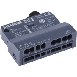 1 pcs - Siemens Auxiliary Contact, 2 Contact, 1NC + 1NO, Plug In, SIRIUS