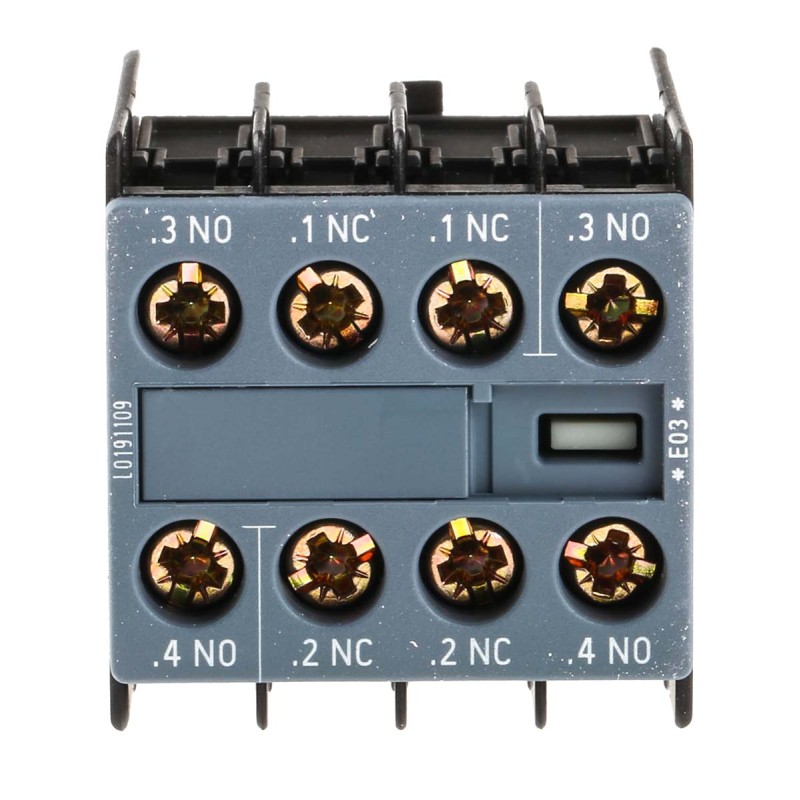 1 pcs - Siemens Auxiliary Contact, 4 Contact, 2NO + 2NC, Snap-On, Sirius Innovation
