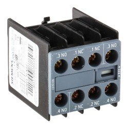 1 pcs - Siemens Auxiliary Contact, 4 Contact, 2NO + 2NC, Snap-On, Sirius Innovation