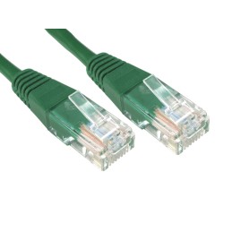 1 pcs - RS PRO Cat6 Male RJ45 to Male RJ45 Ethernet Cable, U/UTP, Green PVC Sheath, 7m