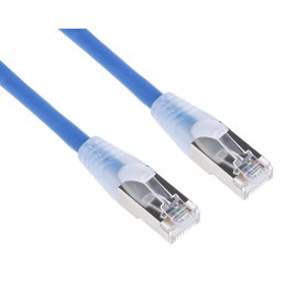 1 pcs - RS PRO Cat6a Male RJ45 to Male RJ45 Ethernet Cable, S/FTP, Blue LSZH Sheath, 2m
