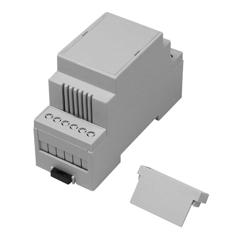 1 pcs - RS PRO Open Top, Vented Sides Enclosure Type, 36 x 90 x 58mm, Polycarbonate DIN Rail Enclosure Kit