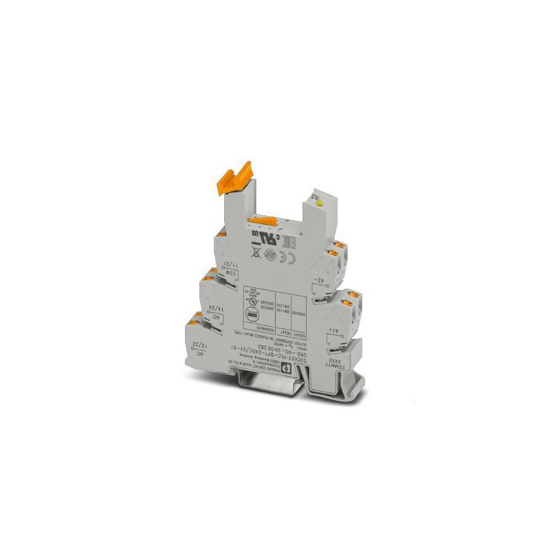 1 pcs - Phoenix Contact PLC-BPT- 24DC/21-21 DIN Rail Relay Socket