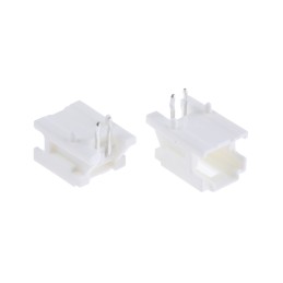 500 pcs - Molex MicroClasp Series Right Angle Through Hole PCB Header, 2 Contact(s), 2.0mm Pitch, 1 Row(s), Shrouded