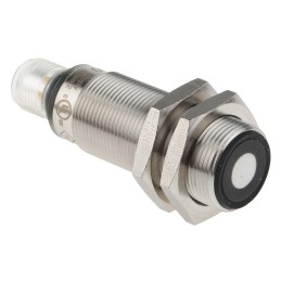 1 pcs - ifm electronic Ultrasonic Barrel-Style Proximity Sensor, M18 x 1, 40 - 300 mm Detection, PNP Output, 10 -