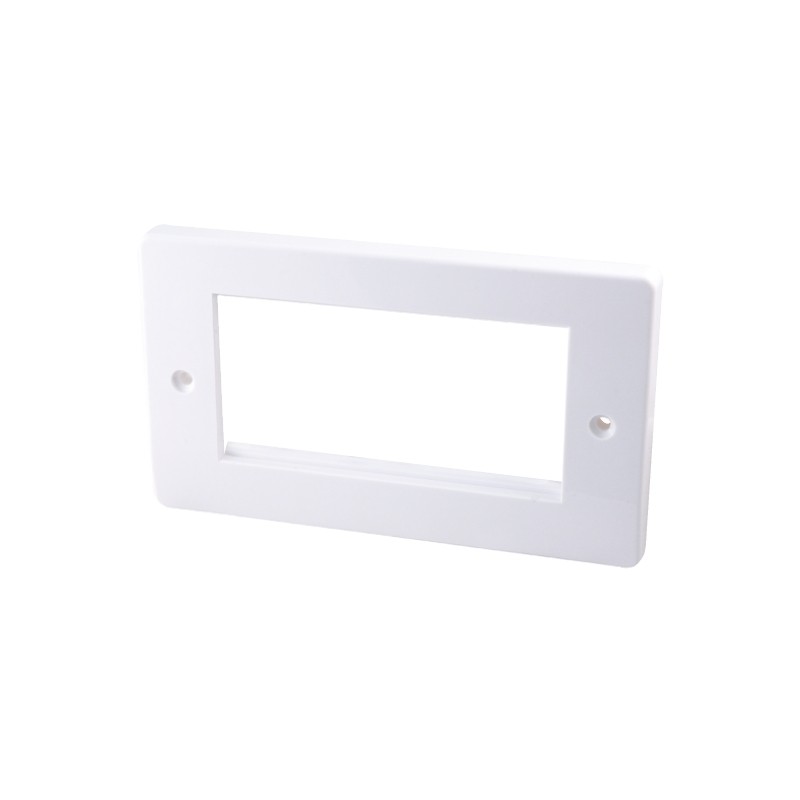 1 pcs - RS PRO Double Gang 2 Way Faceplate