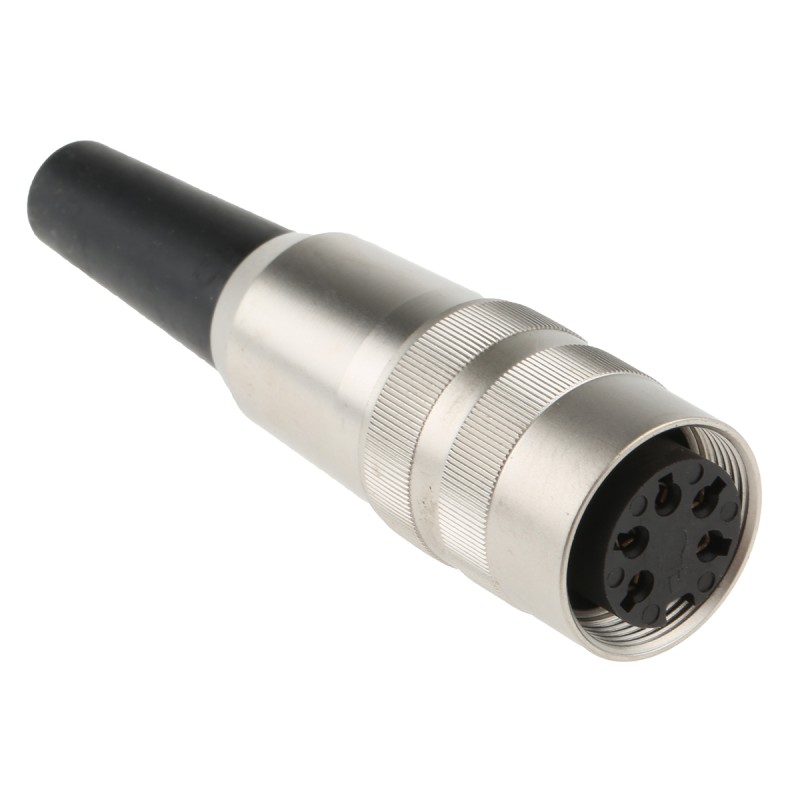 1 pcs - Lumberg, KV 5 Pole M16 Din Socket, DIN EN 60529, 5A, 250 V ac IP40, Screw On, Female, Cable Mount
