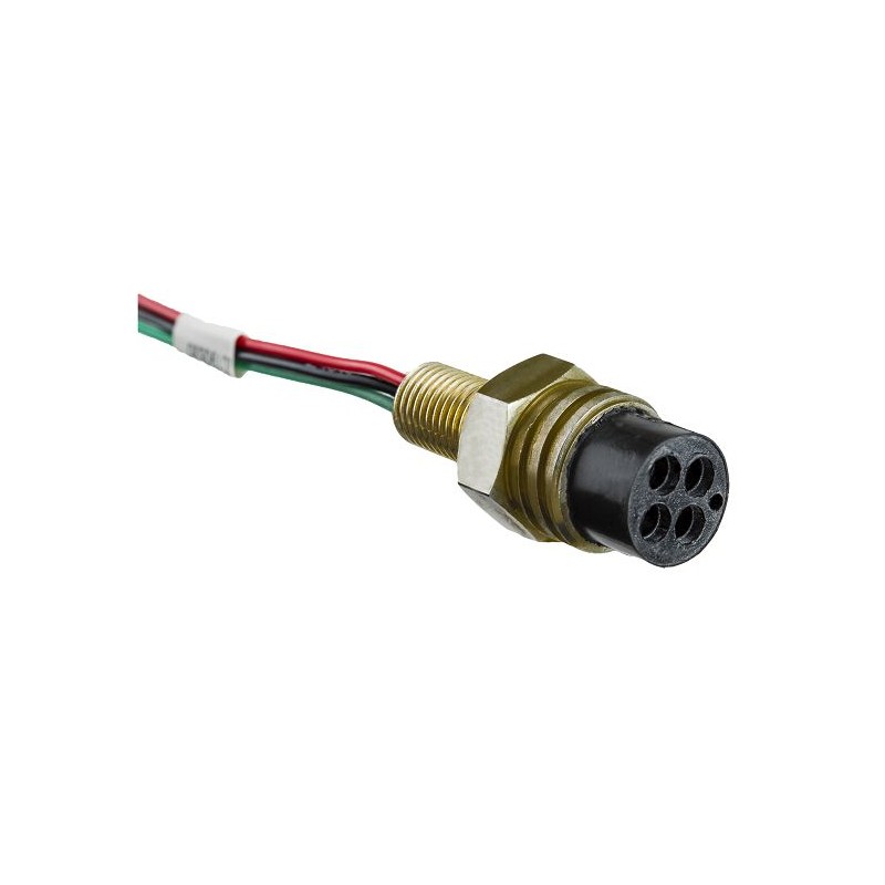 1 pcs - Amphenol Industrial Circular Connector, 4 Contacts, Panel Mount, Micro Connector, Plug, DeepTronica Series