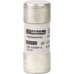 10 pcs - Schneider Electric 63A Cartridge Fuse, 22 x 58mm