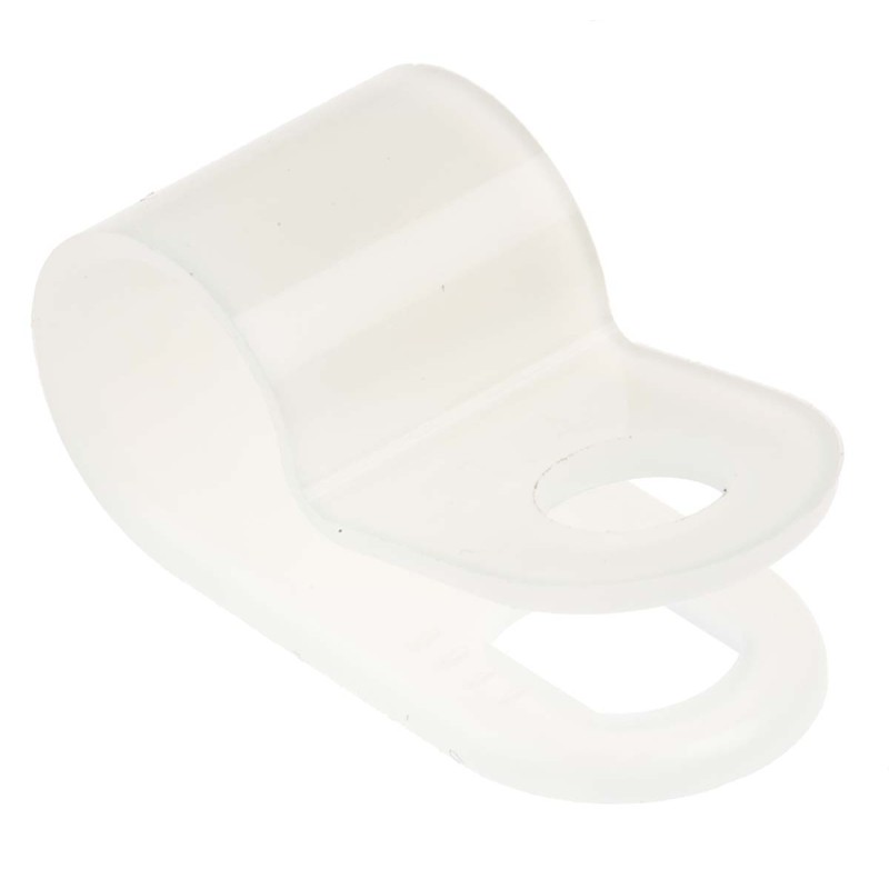 1 Bag of 100 - RS PRO Natural Nylon Cable Clamp, 6.35mm Max. Bundle