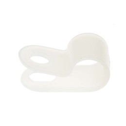 1 Bag of 100 - RS PRO Natural Nylon Cable Clamp, 6.35mm Max. Bundle