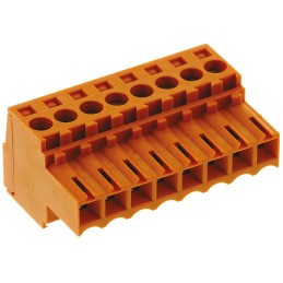 66 pcs - Weidmuller 3.5mm Pitch 8 Way Pluggable Terminal Block, Plug, Cable Mount, Screw Down Termination