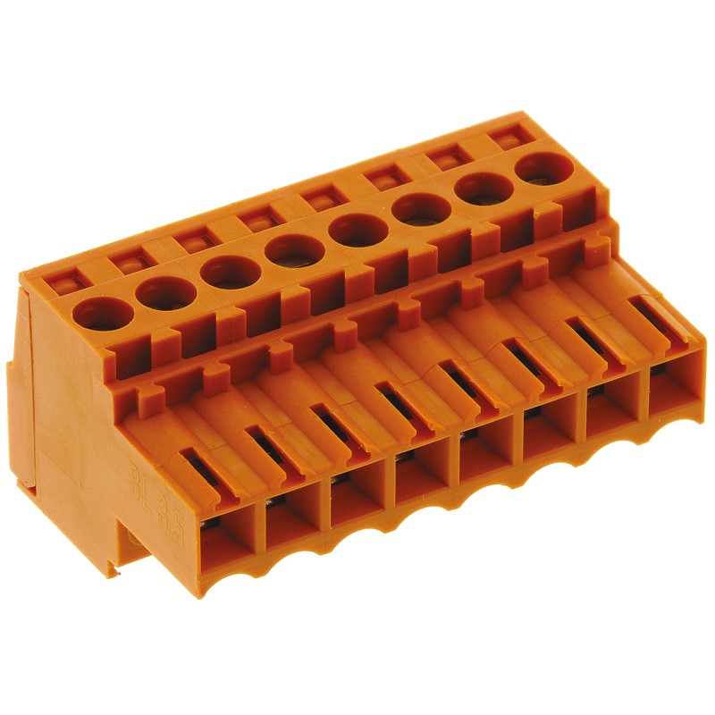 66 pcs - Weidmuller 3.5mm Pitch 8 Way Pluggable Terminal Block, Plug, Cable Mount, Screw Down Termination