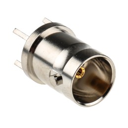 1 pcs - RS PRO, jack PCB Mount BNC Connector, 75Ω, Through Hole Termination, Straight Body