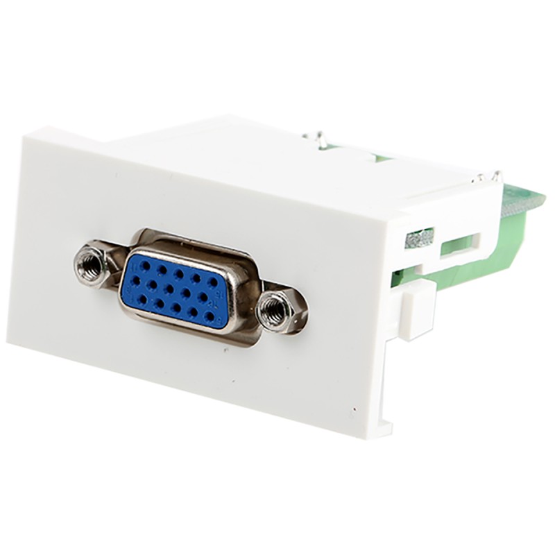 1 pcs - RS PRO Single Gang 1 Way Female VGA Faceplate
