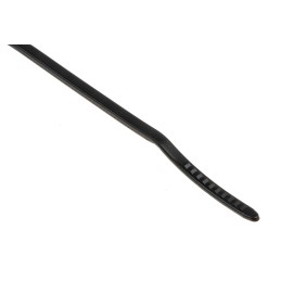 1 Bag of 100 - HellermannTyton Cable Tie, 100mm x 2.5 mm, Black Polyamide 6.6 (PA66), Pk-100