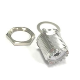 1 pcs - RS PRO, jack Cable Mount UHF Connector, 50Ω, Solder Termination, Straight Body