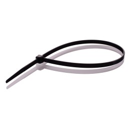 1 Bag of 100 - RS PRO Cable Tie, 300mm x 4.8 mm, Black Nylon, Pk-100