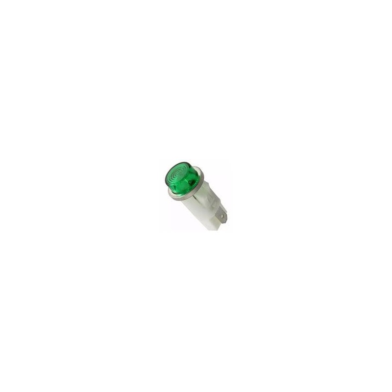 1 pcs : 1053QC5 - Panel Mount Indicator Lamps GREEN DIFFUSED 1/2' MOUNTING HOLE