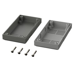 1 pcs - Bopla Elegant Series Grey Polystyrene Enclosure, IP40, Grey Lid, 100 x 54 x 30mm