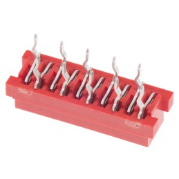 1 pcs - TE Connectivity Micro-MaTch Series Straight Through Hole Mount PCB Socket, 10-Contact, 2-Row, 2.54mm Pitch, Solder