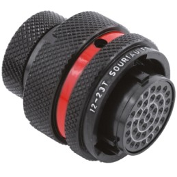 1 pcs - Souriau Circular Connector, 37 Contacts, Cable Mount, Plug, Female, IP67, 8STA Series