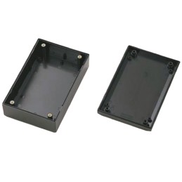 1 pcs - Takachi Electric Industrial PR Series Black ABS Enclosure, Black Lid, 135 x 200 x 50mm