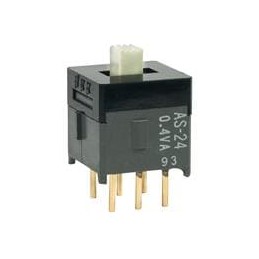 1 pcs : AS24AP - Slide Switches SP3T ON-ON-ON .098' STRAIGHT