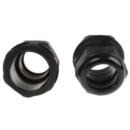 1 Bag of 2 - HellermannTyton NGM Series Black Nylon Cable Gland, M63 Thread, 34mm Min, 44mm Max, IP68