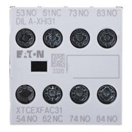 1 pcs - Eaton Auxiliary Contact, 4 Contact, 1NC + 3NO, Front Mount