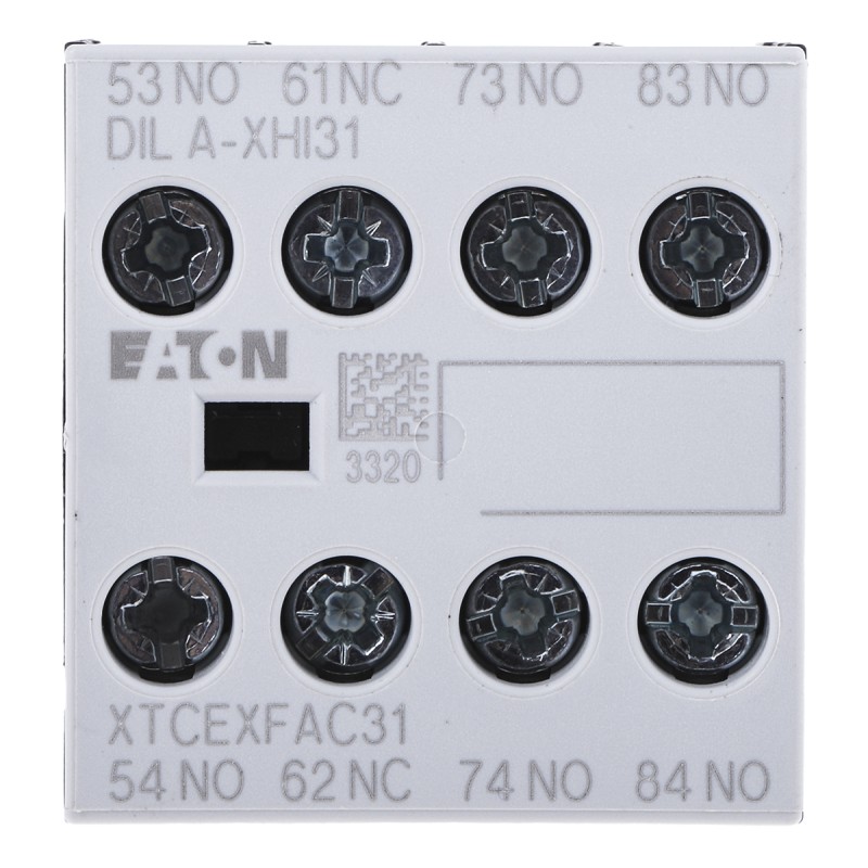1 pcs - Eaton Auxiliary Contact, 4 Contact, 1NC + 3NO, Front Mount