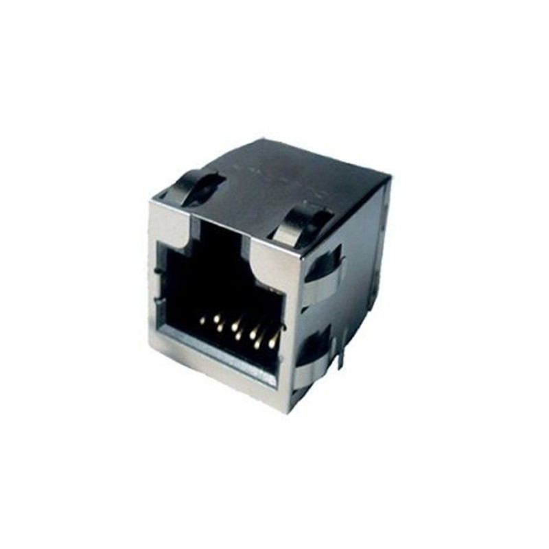 550 pcs - Amphenol RJE1A Series Female RJ45 Connector, PCB Mount, Cat5e