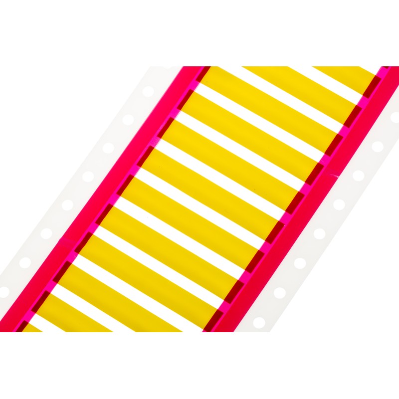 1 Box of 1000 - RS PRO Heat Shrink Cable Marker, Yellow, 1.8 - 4.1mm Cable