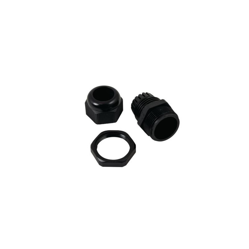 1 Kit - Amphenol Industrial CG Series Black Cable Gland Kit, M25 Thread, 9mm Min, 16mm Max