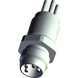 1 pcs - TE Connectivity Circular Connector, 4 Contacts, Rear Mount, M8 Connector, Plug, Male