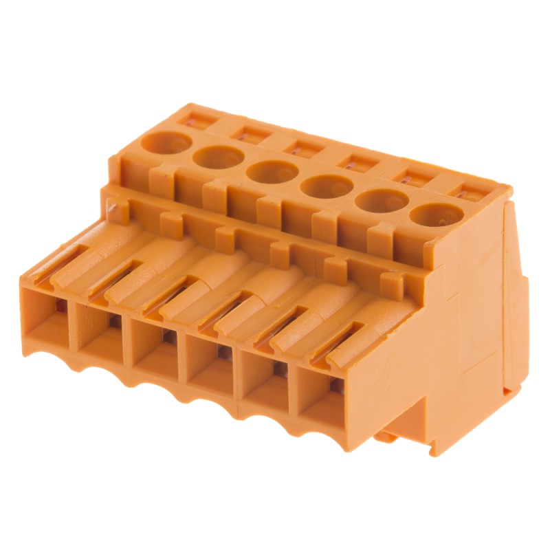 84 pcs - Weidmuller 3.5mm Pitch 6 Way Pluggable Terminal Block, Plug, Cable Mount, Screw Down Termination