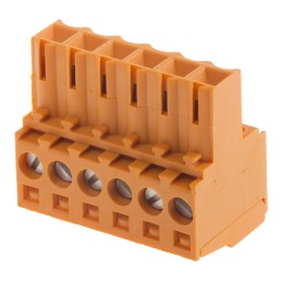 84 pcs - Weidmuller 3.5mm Pitch 6 Way Pluggable Terminal Block, Plug, Cable Mount, Screw Down Termination