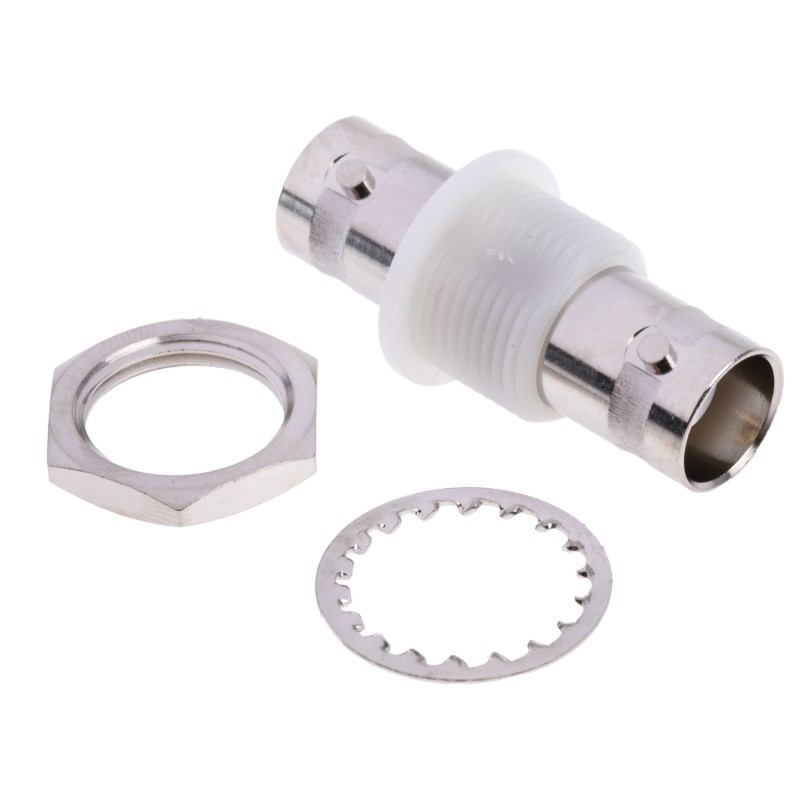 1 pcs - RS PRO Straight 50Ω Coax Adapter BNC Socket to BNC Socket 4GHz