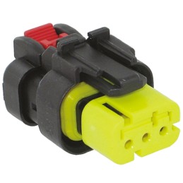 1 pcs - TE Connectivity, AMPSEAL 16 Automotive Connector Plug 3 Way, Crimp Termination
