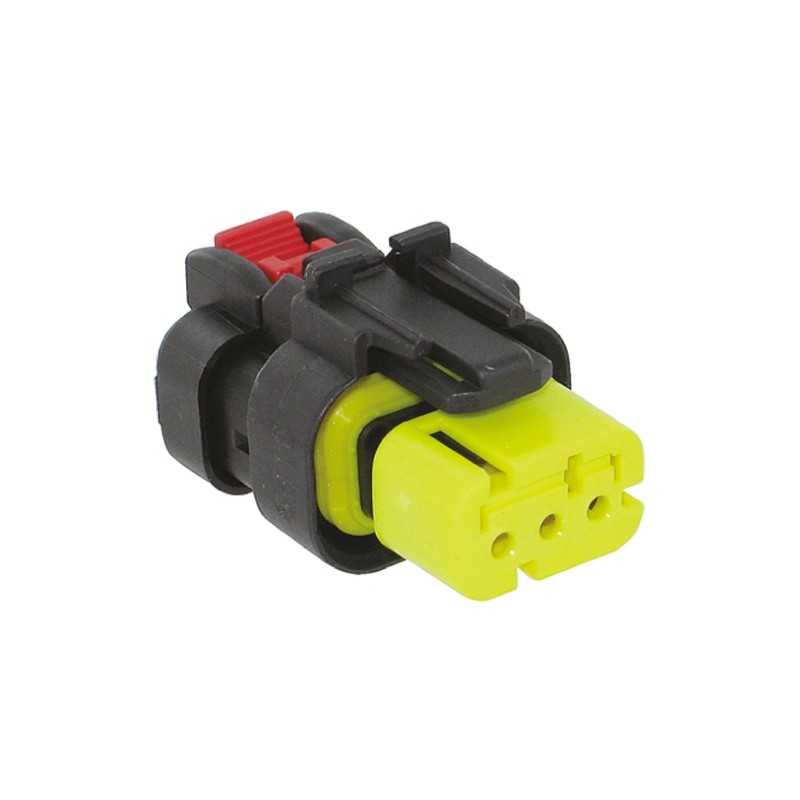 1 pcs - TE Connectivity, AMPSEAL 16 Automotive Connector Plug 3 Way, Crimp Termination
