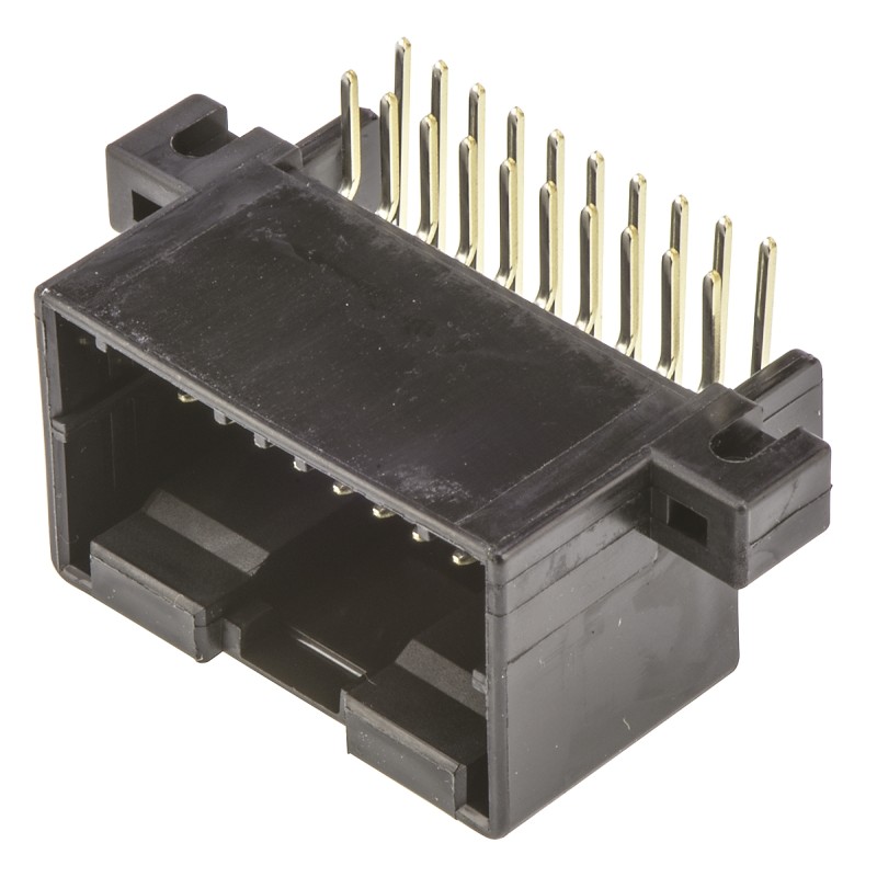 60 pcs - TE Connectivity, MULTILOCK 040 Female Connector Housing, 2.5mm Pitch, 20 Way, 2 Row Right Angle