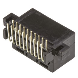 60 pcs - TE Connectivity, MULTILOCK 040 Female Connector Housing, 2.5mm Pitch, 20 Way, 2 Row Right Angle